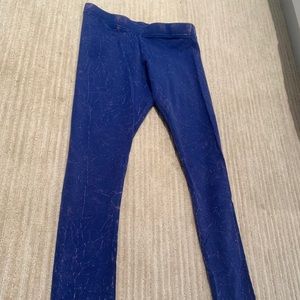 Blue Speckled Yoga Pants!